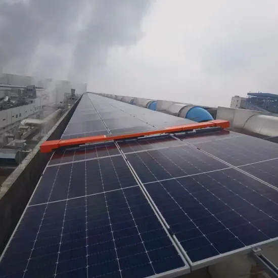 OEM Automated Solar Panel Cleaning System Track-Mounted PV Cleaning Robot with Self-Powered